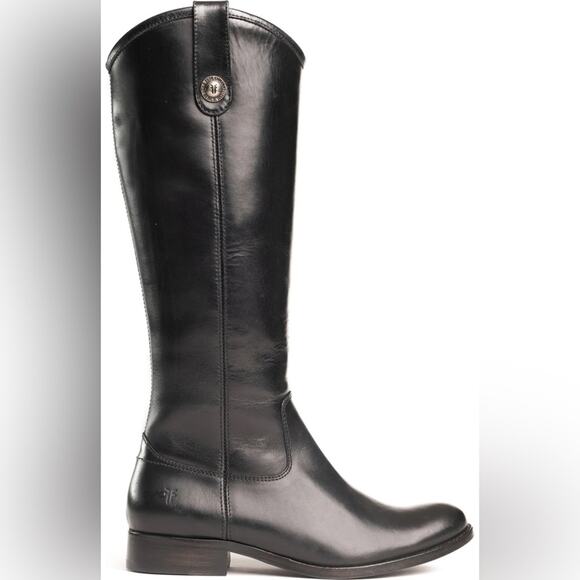 Frye Melissa Black Tall Leather Western Equestrian Riding Boots Women’s Size 7.5 - Picture 2 of 15